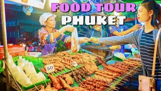 【🇹🇭 4K】Exploring Banzaan Food Market on a Walking Tour in Phuket