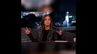 chloe bennet funny clips😂..my mom she's  a huge sl*t😂😂😂#shorts
