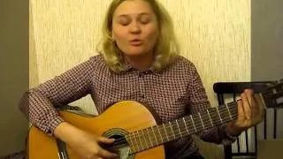 На гитаре играет заочная ученица Виктории Юдиной