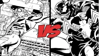 Speed Drawing Spider Man Versus Venom