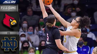 Louisville vs. Notre Dame Full Game Replay | ACC Women’s Basketball (2021-22)