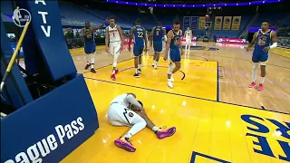 Jamal Murray scary knee injury | Nuggets vs Warriors