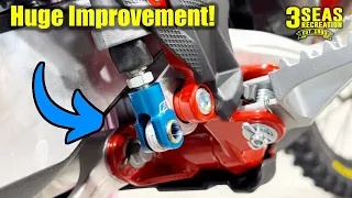 Beta Motorcycle Rear Brake Adjustment & Improvement!  Fasst Billet Brake Clevis AB-10202