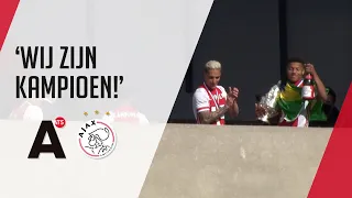 Ajacieden vieren landskampioenschap bij het Arenadek