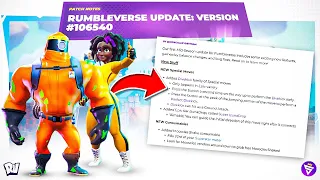 Rumbleverse Mid Season Update Live! New Moves, Weapons, Items and Huge Game Changes!