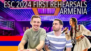 🇦🇲 ARMENIA EUROVISION 2024 - 1ST REHEARSAL - LADANIVA - JAKO - REACTION