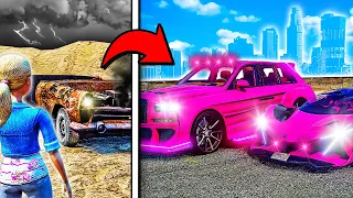 Repairing ABANDONED Barbie Cars in GTA 5!