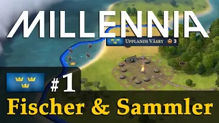 Fischer & Sammler (Steinzeit) ✦ Let's Play Millennia #1 (Schweden) ✦ Preview (incl. Rabattcode)