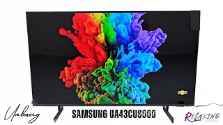 Samsung UA43CU8000 43 Inch Crystal UHD 4K Smart TV Unboxing