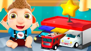 Babies Toys & Rescue Team Cars | Funny Cartoon + Kids Songs | Dolly and Friends 3D