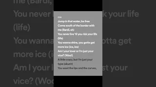 Ed Sheeran - South of the border (lyrics spotify version) ft. Camila Cabello & Cardi B