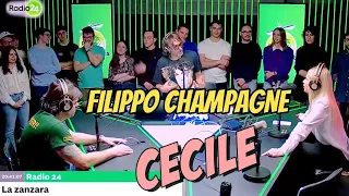 Cécile e Filippo Champagne: vendere le unghie e ballarsi la fresca - La Zanzara 20.3.2024