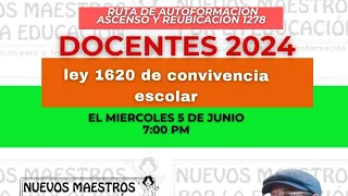 Ley 1620 convivencia escolar