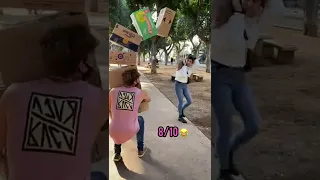 IT ENDS BAD‼️🤯 Funny Falling Boxes Prank! orzuti tiktok! #shorts