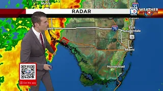 Line of storms expected to sweep across South Florida