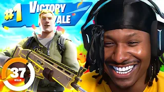 Duke Dennis Wins His First Solo Fortnite Game In Chapter 5!