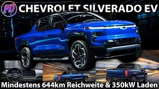 CHEVROLET SILVERADO EV - Mindestens 644km Reichweite & lädt mit 350kW!