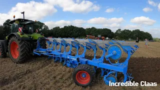 2019 Claas Arion 660 CMATIC 6.8 Litre 6-Cyl Diesel Tractor (175 / 205 HP) with Lemken Plough