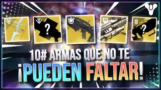 10 ARMAS QUE NO TE PUEDEN FALTAR ANTES DE ECLIPSE - Destiny 2