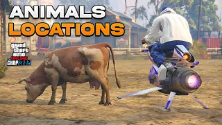 How To Find All New ANIMALS in GTA 5 Online! (The Chop Shop DLC New Feature)