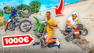 LE PREMIER QUI CABRE EN MOTOCROSS GAGNE DE L'ARGENT !😈 *IL NOUS CHOQUE *