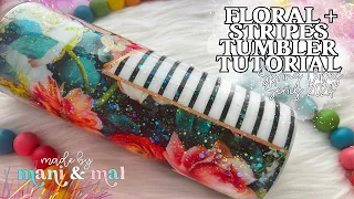 Floral & Stripes Tumbler Tutorial | Spring Vibes Series 2024