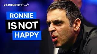 "Don't Start!" 😠 | Ronnie Is NOT Happy With Referee At 2022 World Championship | Eurosport Snooker