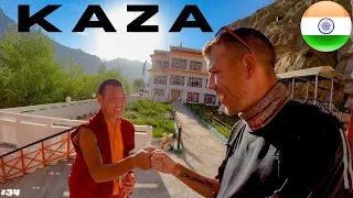 Hanging out with Monks and local riders in KAZA, heart of Spiti valley! India Motorcycle vlog EP35