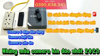 Những mẫu camera nguỵ trang giấu kín hot nhất 2023 - kết nối từ xa - có cảnh báo chuyển động…