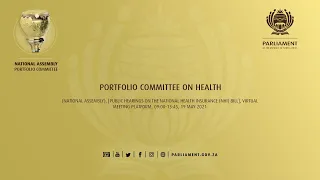 Portfolio Committee on Health