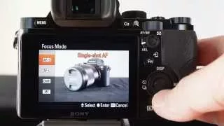 Back-Button AF and Manual AF settings using a Sony Alpha A7 camera