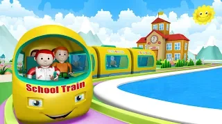 School Train Toy Factory School - Choo Choo Toy Trains -Trains for Kids Cartoon Поезд для детей