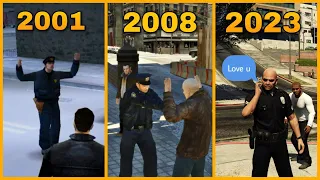 WHAT HAPPENS IF YOU FOLLOW COPS FOR 24 HOURS IN GTA GAMES