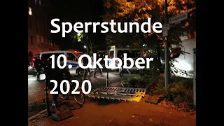Sperrstunde 10. Oktober 2020 in Berlin