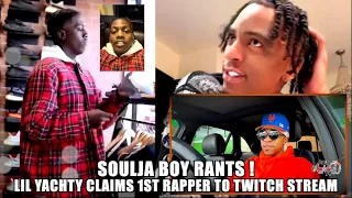 Soulja Boy Spazzes On Lil Yachty For Claiming He's The 1st Rapper To Twitch Stream #coolkicks