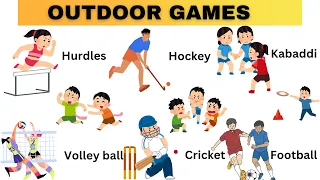Outdoor Games vocabulary|kids| @CaZa