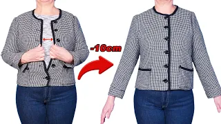 A simple sewing trick to upsize a jacket without going to the tailor!