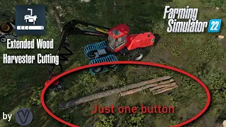 FS22: Make logging EASIER with Extended Wood Harvester Cutting - Trailer [4K]