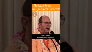 Пожалуйста,  не делайте этого!!! ~ ЕС Джаяпатака Свами Махарадж #харекришна #исккон #бог #шортс