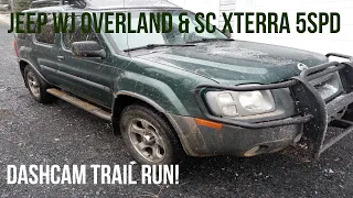 Grand Cherokee Overland WJ & Supercharged Xterra SE 5spd Dashcam Off Road Powerline Trail