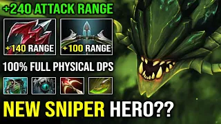 NEW Sniper Hero in DotA?? +240 Max Attack Range Brutal Physical Viper 62% Move Slow Skadi Dota 2