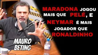 Pelé jogou mais futebol que Maradona. A uma diferença entre jogar bola e jogar futebol.