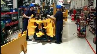 Assembly of Volvo backhoe loaders