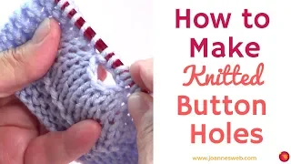 How To Knit A Button Hole