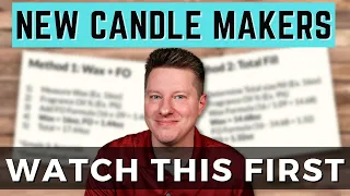 CANDLE MAKING LESSON: Candle Formulas And Things You Should Know From The Start