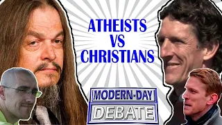 INCREDIBLE Atheists Vs Christians DEBATE | Aron Ra & TJump Vs Cliffe & Stuart IS CHRISTIANITY TRUE?