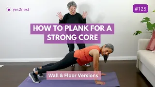 CORE EXERCISE: How to Plank Properly for Beginners, Seniors