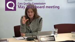 CQC board meeting – May 2019