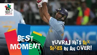 Yuvraj Singh slams six sixes off Stuart Broad | ENG v IND | T20 World Cup 2007