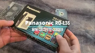 Mini cassette recorder Panasonic RQ-L36 Demo (мини-обзор)